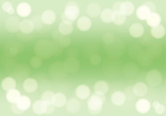 Fototapeta na wymiar Vector abstract green background with blur bokeh light effect.