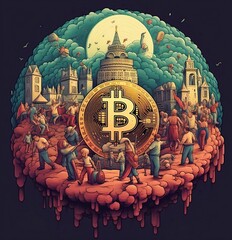 chinese temple roof Bitcoin Illustrations: Unlock Your Creative Potential with Adobe Stock
