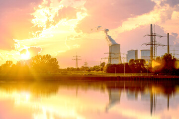 Kohlekraftwerk, Grosskotzenburg, Hessen, Deutschland 