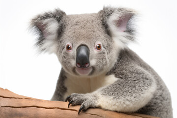 Generative AI.
a white background koala