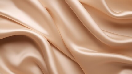 Fototapeta premium Smooth elegant golden silk or satin texture, Generative AI