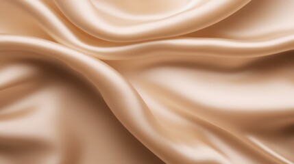 Fototapeta premium Smooth elegant golden silk or satin texture, Generative AI