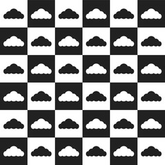 Black cloud. cloud pattern. cloud pattern background. cloud background. Seamless pattern. for backdrop, decoration, Gift wrapping