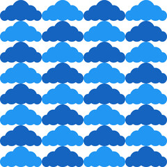 Blue cloud. cloud pattern. cloud pattern background. cloud background. Seamless pattern. for backdrop, decoration, Gift wrapping