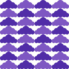 Purple cloud. cloud pattern. cloud pattern background. cloud background. Seamless pattern. for backdrop, decoration, Gift wrapping