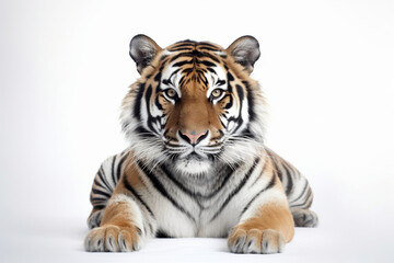 Fototapeta na wymiar a white background tiger