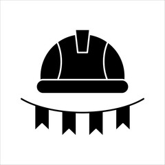 labor day icon. Vector graphic illustration. Line style design. on a white background.