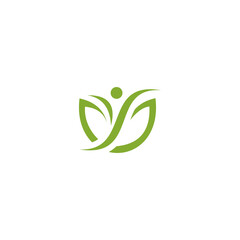 Nature leaf logo design-human leaf logo logo design-healthy leaf logo design