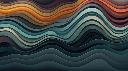 abstract waves shapes background. template for designers. Generative AI