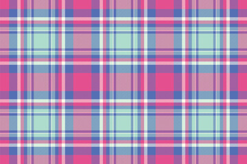 Background pattern plaid of seamless tartan textile with a vector check fabric texture.