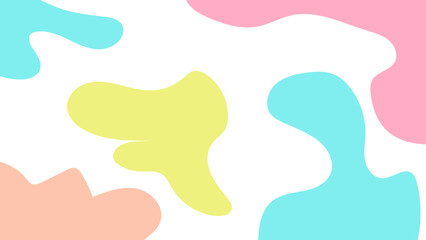 hand drawn background with pastel colors