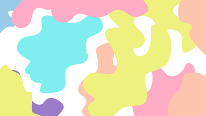 hand drawn background with pastel colors