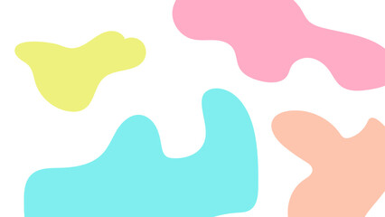 hand drawn background with pastel colors