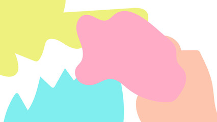 hand drawn background with pastel colors