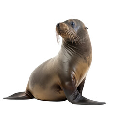 Obraz premium sea lion looking isolated on white