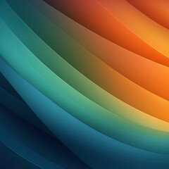 Background gradient with orange, green and blue lines