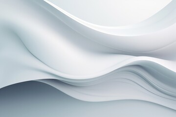 Abstract white wave background. Generative AI