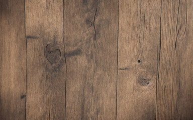 Obraz premium Old wooden floor, hardwood, dark old wood background. Generative AI 