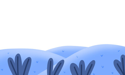 beautiful blue mountain landscape