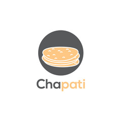 chapati logo design vector templet,
