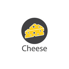cheese logo design vector templet,