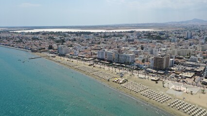 Obraz premium Beach views in Larnaca Cyprus