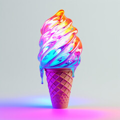 Vibrant Ice Cream