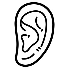 ear line icon style