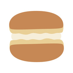 Cookies Cartoon Illustration. Chocolate biscuit cartoon icon. A cookie flat icon vector illustration design, this vector is suitable for icons, logos, illustrations, stickers, books, etc.