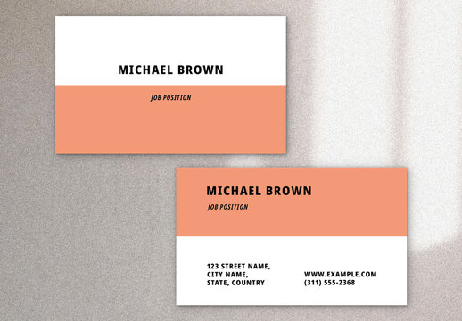 Minimal Business Card Layout