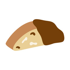 Cookies Cartoon Illustration. Chocolate biscuit cartoon icon. A cookie flat icon vector illustration design, this vector is suitable for icons, logos, illustrations, stickers, books, etc.
