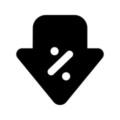 discount glyph icon