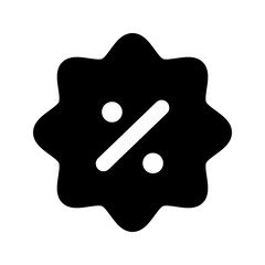 discount glyph icon