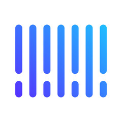 barcode gradient icon