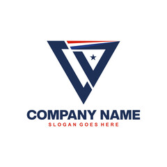 Fototapeta premium CD logo monogram with shield shape design template