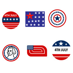 USA flag design vector template