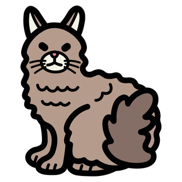 laperm filled outline icon style