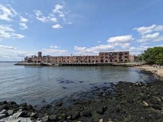 Warehouse by the Erie Bassin in Red Hook, Brooklyn, NY - June 2023