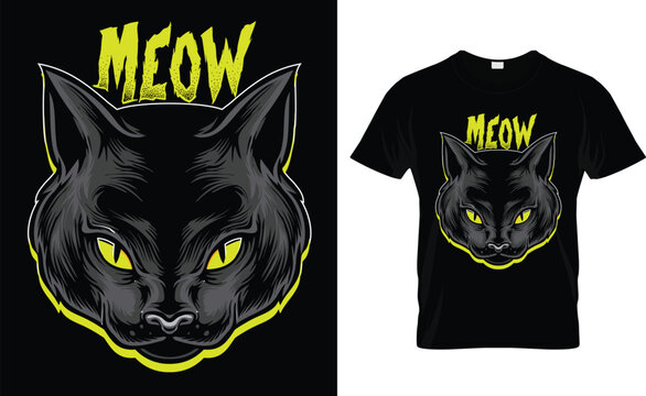 Cat t shirt design on sale