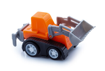 toy truck isolated on white background © Poramet