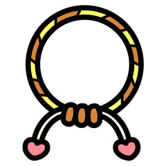 bracelet filled outline icon style