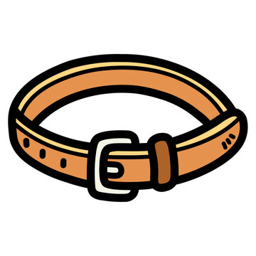 brown belt with white buckle clip art preview