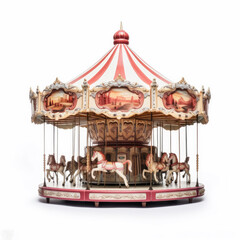a colorful carousel