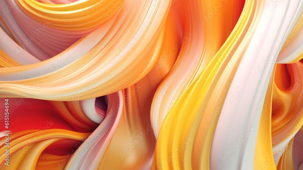 Poster elegant abstract flowing colourful lines background