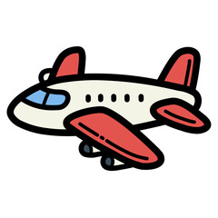 airplane filled outline icon style