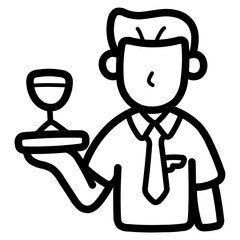 steward line icon style