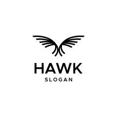 Fototapeta premium EAGLE LINE LOGO