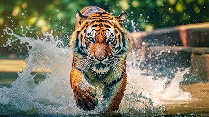 ferocious tiger. Generative AI
