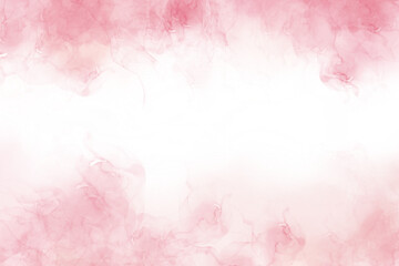 abstract watercolor background with pink color and white space	
