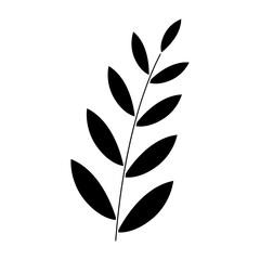 Leaf icon vector. Plant illustration sign. Tree symbol or logo.
